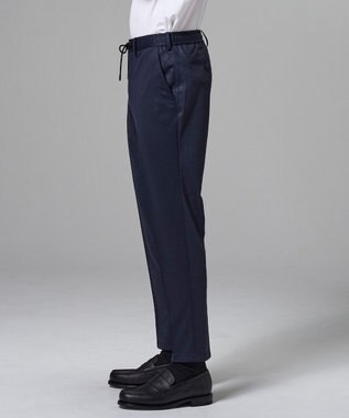 JOSEPH HOMME スプリングウールジャージー ドロスト付きテーパードパンツ / PEGG CONVERTIBLE ネイビー系