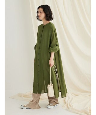 CRAFT STANDARD BOUTIQUE ウ゛ィンテージボイル羽織ワンピース Khaki