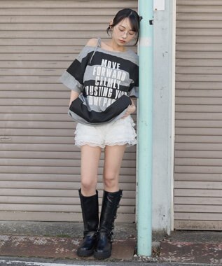 WEGO ２WAYグラフィックワンショルBIGT 柄6