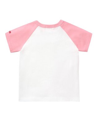 MIKI HOUSE HOT BISCUITS 【80-120cm】 キャラクター ラグラン半袖Tシャツ ピンク