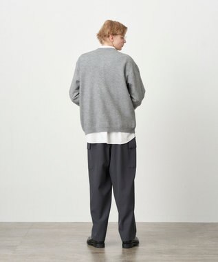 ATON FINE WOOL MELTON | クルーネックセーター - UNISEX GRAY