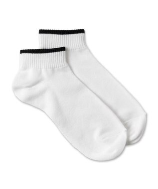 WEGO ラインショートソックス ホワイト