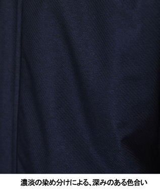 GOTAIRIKU 25年新作/3シーズン対応【防水/軽量/シワになりにくい】メランジカルゼ ステンカラーコート_無地 ネイビー系