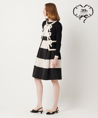 TOCCA 【Archive Collection】【洗える！】AURORA KNIT カーディガン ブラック×ベージュ系