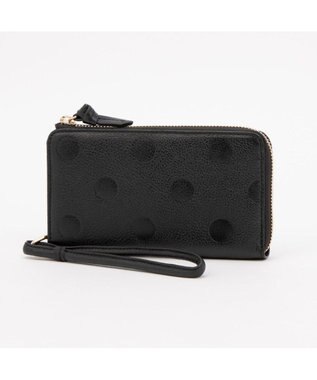 UNBILLION ペルケ perche / ドット型押しL字ロングストラップウォレット