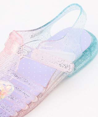 ANY KIDS キラキラジェリーサンダル レインボー