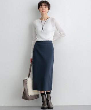 23区 オーバル リングトップ ネックレス シルバー系