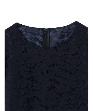 Green Parks ｅｆ－ｄｅ　レースクルーネックブラウス Dark Navy