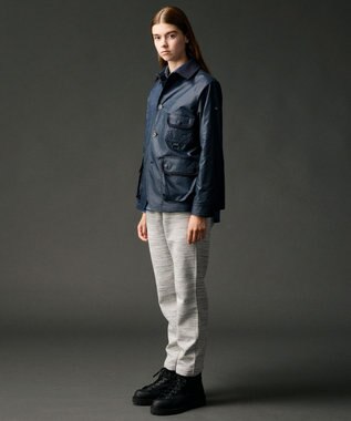 JOSEPH ABBOUD MOUNTAIN 【ストレッチ】ヴィンテージワックスストレッチアウトドア ブルゾン ネイビー系