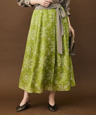 自由区 S ロータスタイルプリント スカート