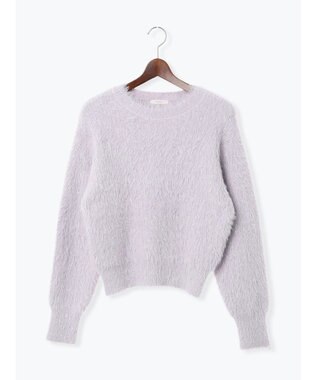 Te chichi シャギーヤーンロングスリーブニット ピンク