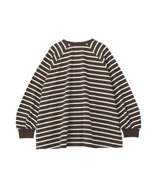 AMERICAN HOLIC フレアラグランボーダーロンＴ Brown