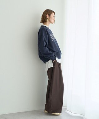 YECCA VECCA ベルト付き2wayタックワイドパンツ Dark Brown