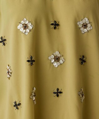 GRACE CONTINENTAL ビジューノースリーブトップ イエロー