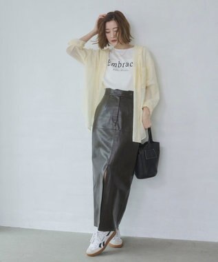 WEGO 【2026年春夏新作】シアーフードシャツ ライトイエロー