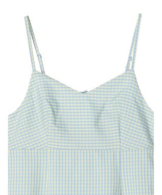 earth music&ecology チェックマーメイドキャミワンピース Black