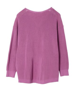 AMERICAN HOLIC Ｖネック片畦ニットプルオーバー Pink