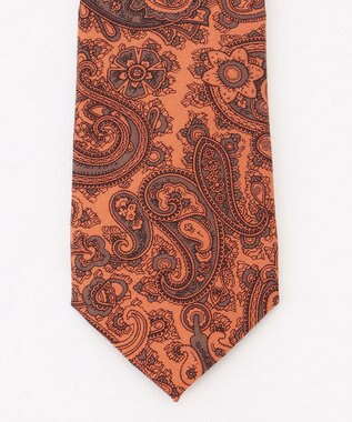 J.PRESS MEN ペイズリープリント ネクタイ ブラウン系5