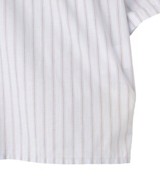 AMERICAN HOLIC 【先行予約】【WEB限定】ギャザーリボンスリーブ半袖シャツ Stripe