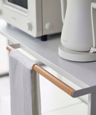 tower 伸縮 ゴミ箱上ラック タワー ホワイト ホワイト