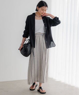 23区 【CLASSY.6月号掲載】雑材ミドル トートバッグ ブラック