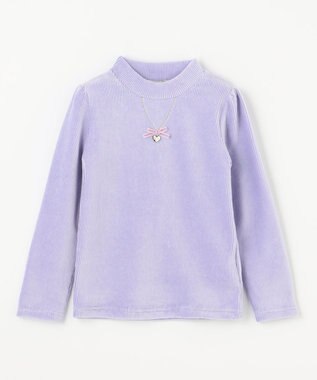 ANY KIDS ハイネック長袖カットソー ラベンダー