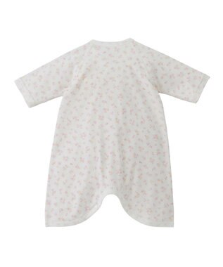 MIKI HOUSE HOT BISCUITS 【50-60cm】 フライス コンビ肌着 プリント柄 ピンク