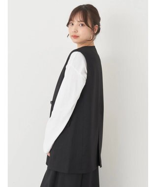 earth music&ecology ノーカラージレ Black