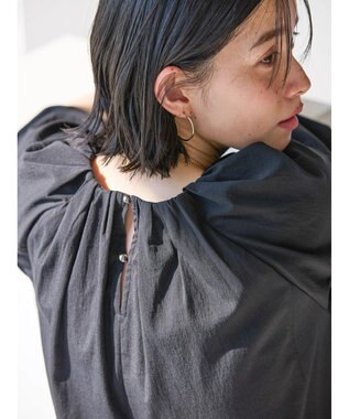 AMERICAN HOLIC 接触冷感バルーンスリーブワンピース Black