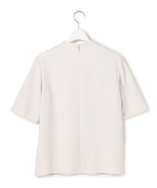 ICB L ストレッチジョーゼット ラッフルディテールブラウス トープ