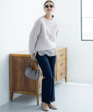 組曲 L 【23AW】DENIM フレアパンツ ネイビー系