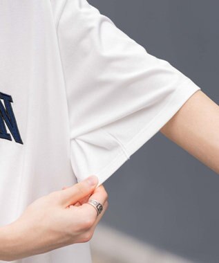 WEGO 【接触冷感/ユニセックス着用ITEM】カレッジロゴグラフィックT（SS） ホワイト