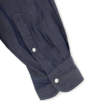 J.PRESS YORK STREET 【UNISEX】コットンライトオンスデニム シャツ / B.D. ネイビー系