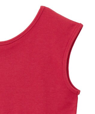 earth music&ecology 前後２ｗａｙステッチリブタンクトップ Red