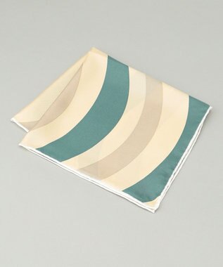 GOTAIRIKU 日本製【シルク100％】シーズナルチーフ グリーン系4