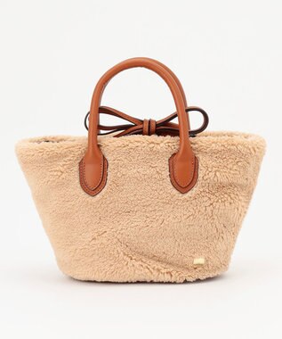 LA BAGAGERIE エコファー　バケツハンドバッグ ベージュ