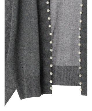 Green Parks ・ＥＬＥＮＣＡＲＥ　ＤＵＥパールツキシアーカーディガン Gray