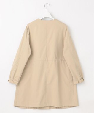 J.PRESS LADIES 【洗える】ソロテックス ドライツイル ノーカラー コート ベージュ系