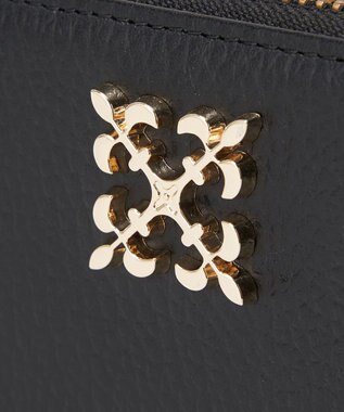 russet モノグラムプレートラウンドジップウォレット(SO-372) Black/BE