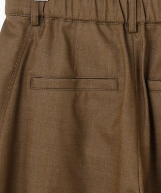 自由区 【SHIHOさん着用】デニムライクツイルカーブテーパード パンツ ブラウン