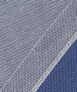 JOSEPH ABBOUD 【キングサイズ・消臭などの高機能】オーガニックコットン ダディ 長袖 ポロシャツ ブルー系