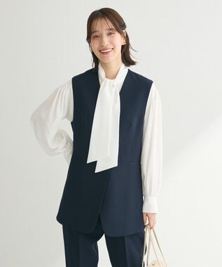 Green Parks ef-de ジレジャケット Dark Navy