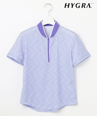 【WOMEN】「HYGRA」幾何柄清涼カットソー