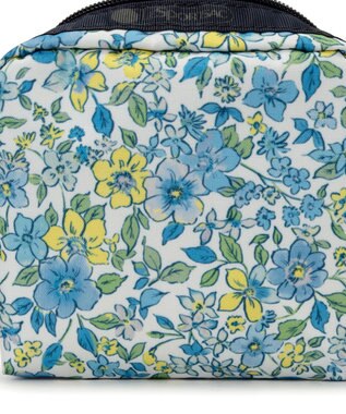 LeSportsac SQUARE COSMETIC/タペストリーフラワーブルー タペストリーフラワーブルー