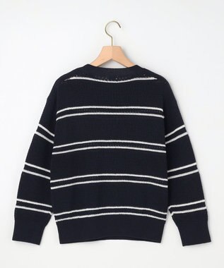 組曲 L 【先行予約】ボーダーレース ニット ホワイト系2