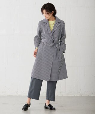 J.PRESS LADIES 【洗える】 ストレッチツイル セミワイド ベイカー パンツ グレー系