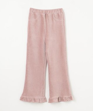 ANY KIDS カットコールフレアパンツ ピンクブラウン