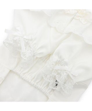 PET PARADISE cherircouture レースフリル ワンピース 小型犬 ホワイト