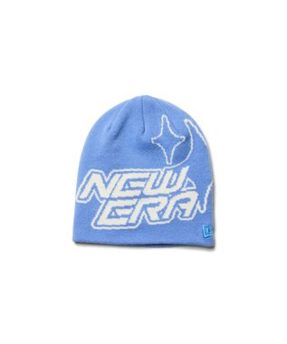 WEGO 【NEWERA/ユニセックス着用ITEM】NEWERA　BASIC　BEANIE　SPARKLE ブルー