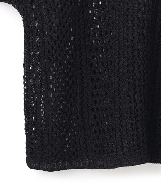 BEIGE， ATACAM / パターンメッシュ ハーフニット Black